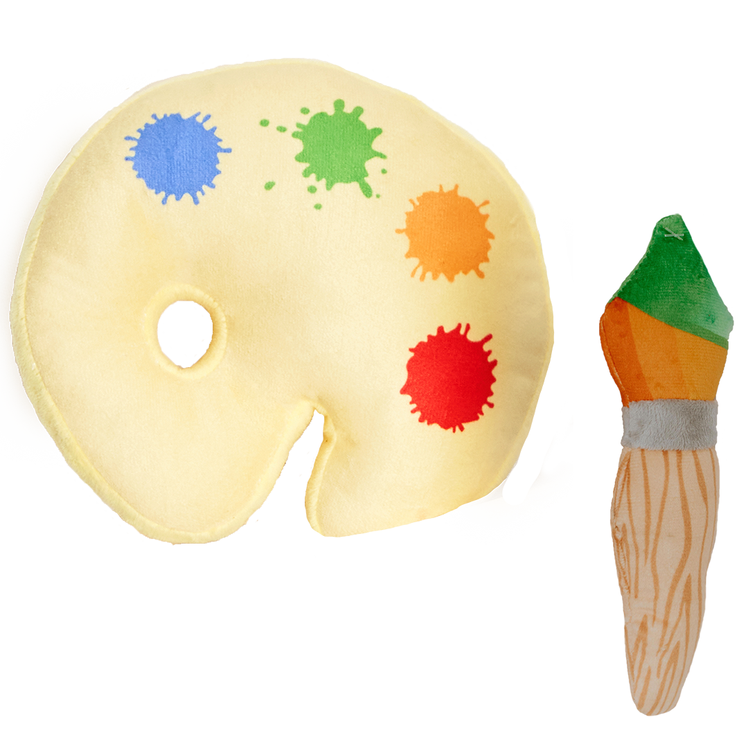 Woof Plays - Paint Brush and Pallet